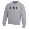 Big Cotton Crew Sweatshirt with Appliqued LBI